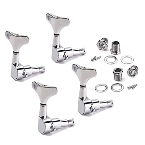 Afinadores de guitarra cromados, 2R2L, 4R, 4L, cabeza de máquina, clavija de ajuste de bajos eléctricos - Product Image 3