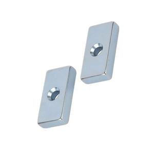 Les formes et les tailles peuvent être personnalisées trou carré N35 N38 N40 N45 N52 tête fraisée aimant néodyme carré aimant bloc fort - Product Image 2