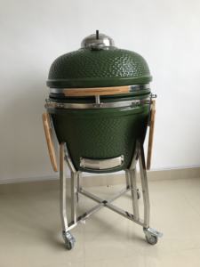 <span class=keywords><strong>Barbecue</strong></span> à charbon de bois, gril en forme d'œuf avec support mobile en céramique, <span class=keywords><strong>kamado</strong></span>, pouces - Product Image 3