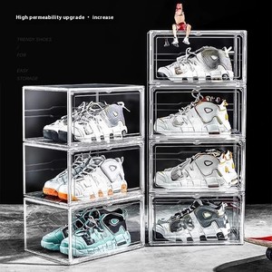 מיכלים סניקרס גברים קופסת נעליים מארגנים קופסאות מגירות פריטים ביתיים ארון אקריליק ארון אקריליק מארגני צעצוע עבור - Product Image 3