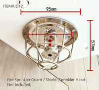 Protection personnalisée pour sprinkler anti-incendie en métal, accessoire de protection incendie (tête de sprinkler non incluse)