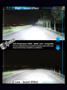 Ampoule <span class=keywords><strong>de</strong></span> phare LED pour voiture 6500K 65W haute puissance avec ventilateur CSP H11 H1 H4 H7 HB3 9005 9006 9012 Canbus - Product Image 3