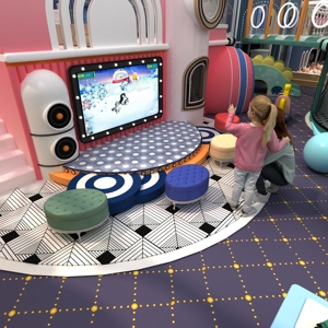 Castillo Inflable Temático Espacial Grande, Parque Infantil Interior de Plástico - Product Image 4