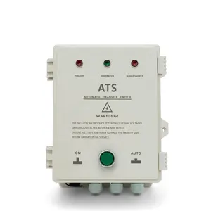 Pequeno gerador Ats monofásico 220v 380v automático transferência interruptor controle sistema painel caixa