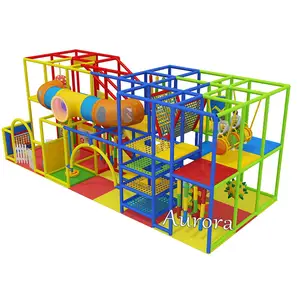 Tolles Regenbogen thema Vergnügung spark Kinderspiel bereich Indoor-Spielplatz Party verleih Ausrüstung Soft Play Kinder park