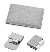 Vente en gros de housses pour ordinateur portable en feutre de 15 pouces, 15,4 pouces, 13,3 pouces, taille personnalisée, avec poche pour accessoires