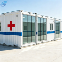Maison modulaire de secours d'urgence à haute efficacité, dortoir extérieur, structure en acier, bâtiment préfabriqué