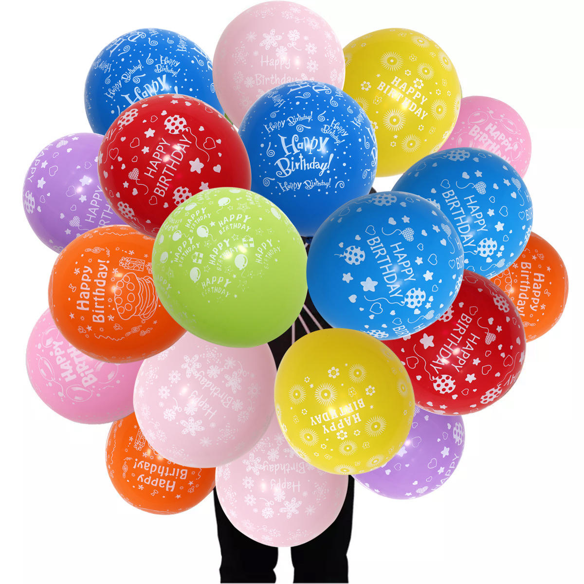 Wholesale Custom High Quality Wedding Birthday Multi Colour Size Party Printed Latex Balloons Party Decoration 100Pieces/bag