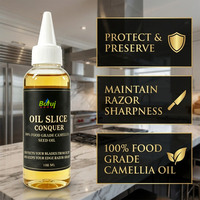 Huile de graines de camélia 100 % pure, naturelle, de qualité supérieure, pressée à froid et raffinée, 100 ml, personnalisable avec marque privée, pour l'entretien des couteaux - Vente en gros