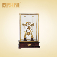 Horloge de bureau antique exquise, horloge mécanique amusante, collection exquise, horloge de bureau