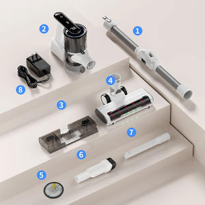 เครื่องดูดฝุ่นไร้สายแบบแท่ง ถังเก็บฝุ่น 0.8 ลิตร แรงดูดสูง 3-in-1 ทำความสะอาดได้ทั้งแบบเปียกและแห้ง พร้อมระบบตรวจจับด้วยแสงสีเขียว - Product Image 2