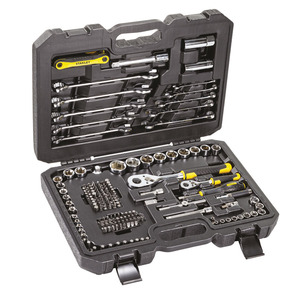 Jeu de clés à douilles mixtes Stanley de 175 pièces, outils métriques et standard pour la réparation automobile et domestique - Product Image 1