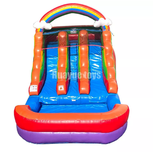 Thương mại Burger Inflatable thư bị trả lại lâu đài kết hợp với trượt Inflatable nhà bị trả lại với hồ bơi đầy màu sắc Inflatable nhà bị trả lại - Product Image 4