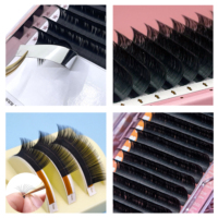 Extensiones de Pestañas JBCCCDCCLMLC LD Velvet Jet Black, Suaves, Mate, Cachemira Coreana, Empaque Personalizado, Cc Lc Dd, Cruelty-Free, Veganas