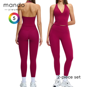 Conjunto Deportivo Premium para Mujer, Tela Suave, Alta Elasticidad, Absorbe la Humedad, Cómodo Traje de Fitness - Product Image 1