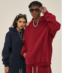 Sudadera con Capucha Personalizada de Alta Calidad, 350GSM, Forro Polar, Cálida, Térmica, Gruesa, Hombros Caídos, Unisex, con Logotipo en Relieve - Product Image 2