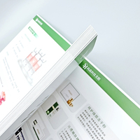 Brochures esthétiques médicales de qualité supérieure Fixation à couverture rigide à montage papillon pour les marques de cosmétiques