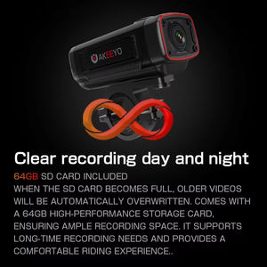 Keeeeo वाटरप्रूफ सिंगल चैनल यूएसबी स्मार्ट मोटर मोटरसाइकिल टैकोग्राफ 4k 2k dashcam Gps विफी कार डीवीडी एचडी 4K डैश कैमरा ऐप के साथ - Product Image 2