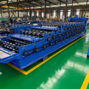 Ba lớp hình thang tấm cuộn tạo thành máy kim loại lợp giá máy - Product Image 5