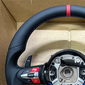 Volante Deportivo de Cuero M Sport para <span class=keywords><strong>BMW</strong></span> Serie F X3 <span class=keywords><strong>X4</strong></span> X5 M3 F20 F22 F30 F32 F35 F36 M6 F10 F25 F06 F11 F12 F15 F16 E90 E70 - Product Image 6