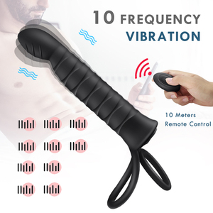 Vibrador <span class=keywords><strong>Anal</strong></span> de Doble Penetración con 10 Frecuencias, Tapón <span class=keywords><strong>Anal</strong></span>, Consolador, Vibrador para Hombres, Correa para Pene, Tapón Vaginal, Juguetes Sexuales para Parejas - Product Image 3