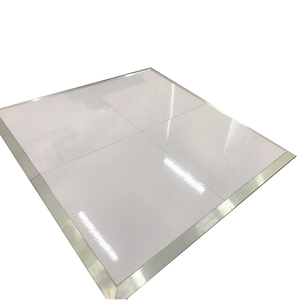 Pista de baile de madera blanca de alto brillo portátil para decoración de bodas - Product Image 1