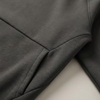 Sweat-shirt ras du cou épais pour homme 380 GSM, pull molletonné à manches raglan, coupe minimaliste ample, streetwear, haut vierge