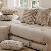Haferflocken Beige Luxus Sofa kissen Gewebte Kissen bezüge mit modernen französischen Vintage-Stil für Zuhause und Wohnzimmer Dekor
