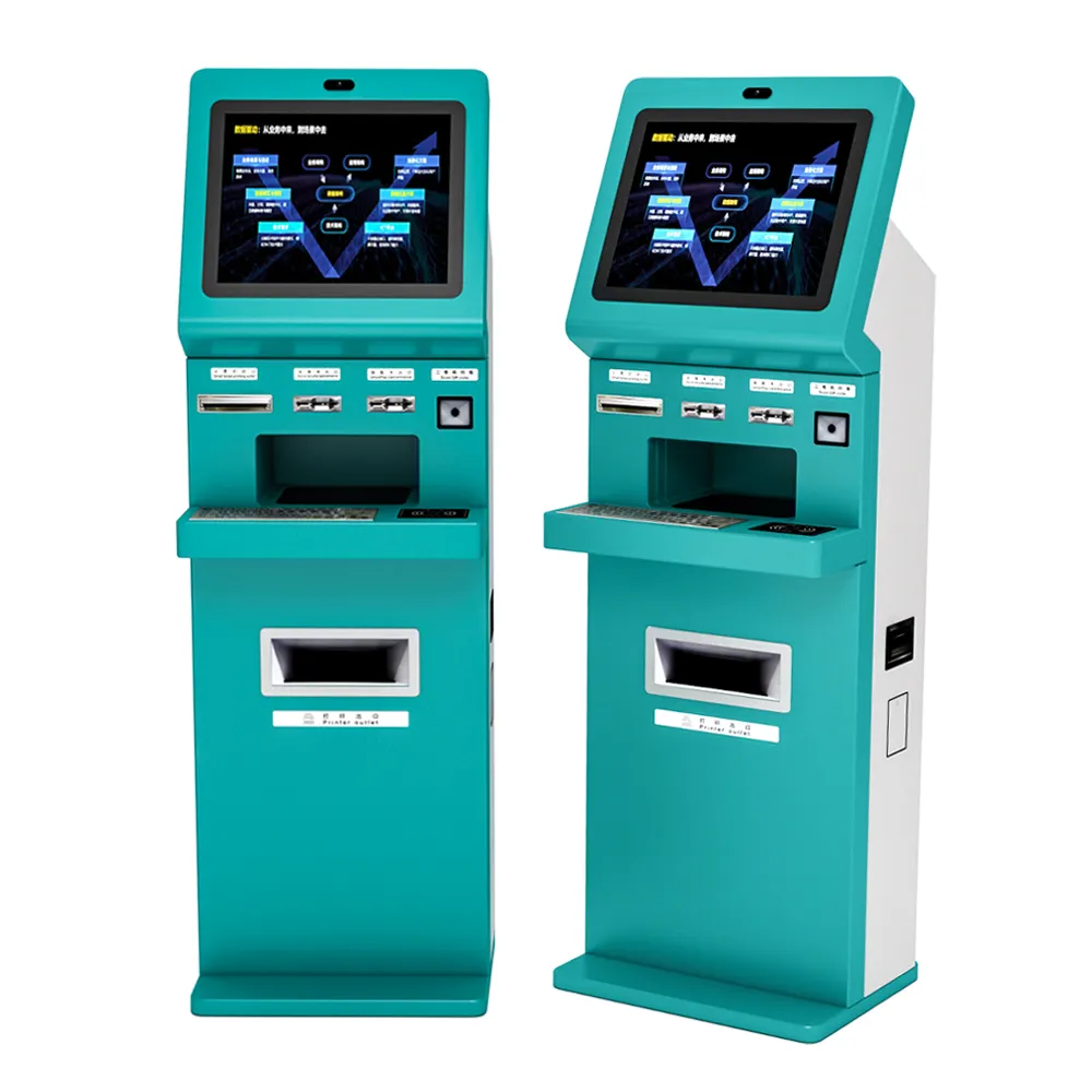 Personalização do banco atm máquina da fabricação do chão, tipo dispensador de dinheiro, pagamento da conta, kiosk