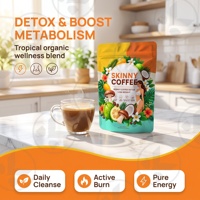 Poudre de café végétalienne amincissante, approvisionnement direct usine, OEM/ODM, détox corporelle pour adultes, aide à perdre du poids, coupe-faim, poudre de Garcinia Cambogia