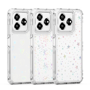 Tùy Chỉnh 360 Đầy Đủ Cơ Thể Bảo Vệ Laser Khắc Mô Hình Giấy Bling Long Lanh Cover Quay Lại Trường Hợp Điện Thoại Cho Zte Lưỡi A76 4G A56 A36 - Product Image 1
