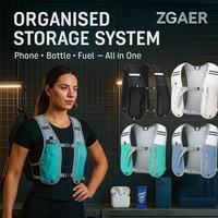 Sac de Course Hydratation en Gros pour Téléphone Portable, Sac Gilet de Randonnée Extérieur, Sac Gilet de Cyclisme et Trekking Respirant Léger, Sac à Dos Sportif