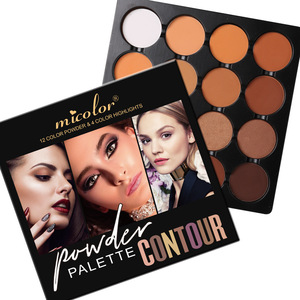 Paleta de maquillaje compacta en polvo <span class=keywords><strong>Micolor</strong></span> de 16 agujeros especialmente diseñada para exportación de comercio exterior transfronterizo para ocultar contornos - Product Image 1