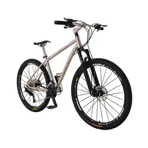 Suspencion sepeda mtb titanium dewasa, olahraga kualitas tinggi sepeda gunung putih untuk dewasa