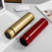 TY Bouteille d'eau intelligente 500ml en acier inoxydable isolée avec affichage de la température par LED Bouteille d'eau électronique intelligente 304
