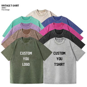 Camiseta de Moda de 230 g/m², 100 % Algodón, Oversize, Hombros Caídos, Lisa, con Logotipo Personalizado, Lavable, Estilo Vintage, para Hombre y Mujer - Product Image 5