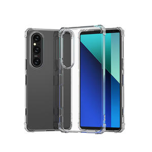 Airbag Anti-rayures Antichoc Crystal Clear Transparent TPU Armor Phone Case Pour <span class=keywords><strong>Sony</strong></span> <span class=keywords><strong>Xperia</strong></span> 1 5 10 VI V Back Cover - Product Image 2
