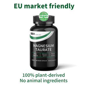 Cápsulas de Taurato de Magnesio Veganas 100% a Base de Plantas, Cumplen con las Normas de la UE, Marca Vegana, Etiquetas Personalizadas Multilingües - Product Image 3