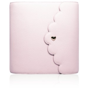 wholesale Pink PU leather daily planner 6 ring 3 card slots binder custom Personalized journal book