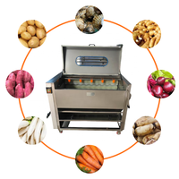 Commerciële elektrische aardappelschiller multifunctionele groente- en fruitschiller voor wortel bieten borstelrol wasmachine