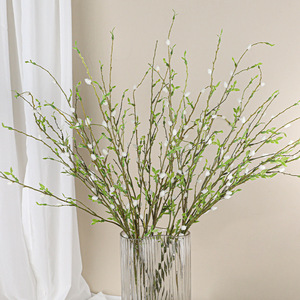 <span class=keywords><strong>Ramas</strong></span> <span class=keywords><strong>de</strong></span> Sauce Plateado Artificiales <span class=keywords><strong>de</strong></span> Plástico <span class=keywords><strong>de</strong></span> 82 cm con Frutos, Venta al por Mayor para Arreglos <span class=keywords><strong>de</strong></span> Boda, Mesas Elegantes, Regalo - Product Image 3