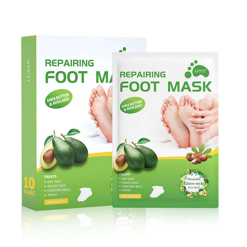 หน้ากากเท้าสีเขียว1กล่อง10คู่