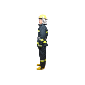 Solas/<span class=keywords><strong>MED</strong></span>承認済み 二層構造 ダークブルー 耐火性生地 消防士用ジャケット＆ズボン（カテゴリー3） - Product Image 2