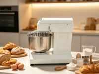 Nouveau Pétrin Spirale Vertical Automatique EMIN pour Boulangerie Commerciale, Machine à Pétrir la Farine, Vitesse Réglable, Haute Efficacité