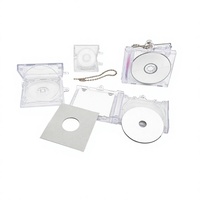 Porte-clés musical DIY en acrylique transparent avec logo de dessin animé, mini, personnalisable, compatible NFC