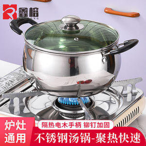 หม้อซุปสแตนเลสขนาด 1 ลิตร ความจุเยอะ พร้อมฝาแก้ว สำหรับทำอาหารที่บ้าน - Product Image 5