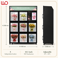 Distributeur automatique de fleurs intelligent à 8 compartiments avec contrôle cloud et gestion des stocks