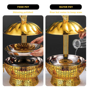 Ensemble chauffe-plats en acier inoxydable ensemble de chauffe-plats pour buffet d'hôtel et de restaurant - Product Image 3