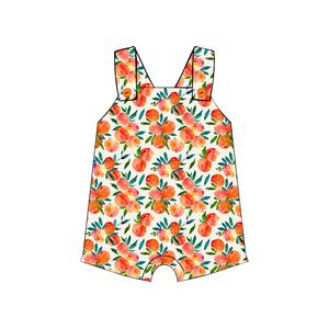 Mono sin mangas de seda de leche para bebé, con botones en el hombro, estampado completo, traje de verano personalizado para bebé - Product Image 3