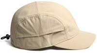 Casquette 5 panneaux vintage unisexe personnalisable avec logo, élégante, imperméable, séchage rapide, style rétro, dessus souple, couleur unie, protection solaire, type camper
